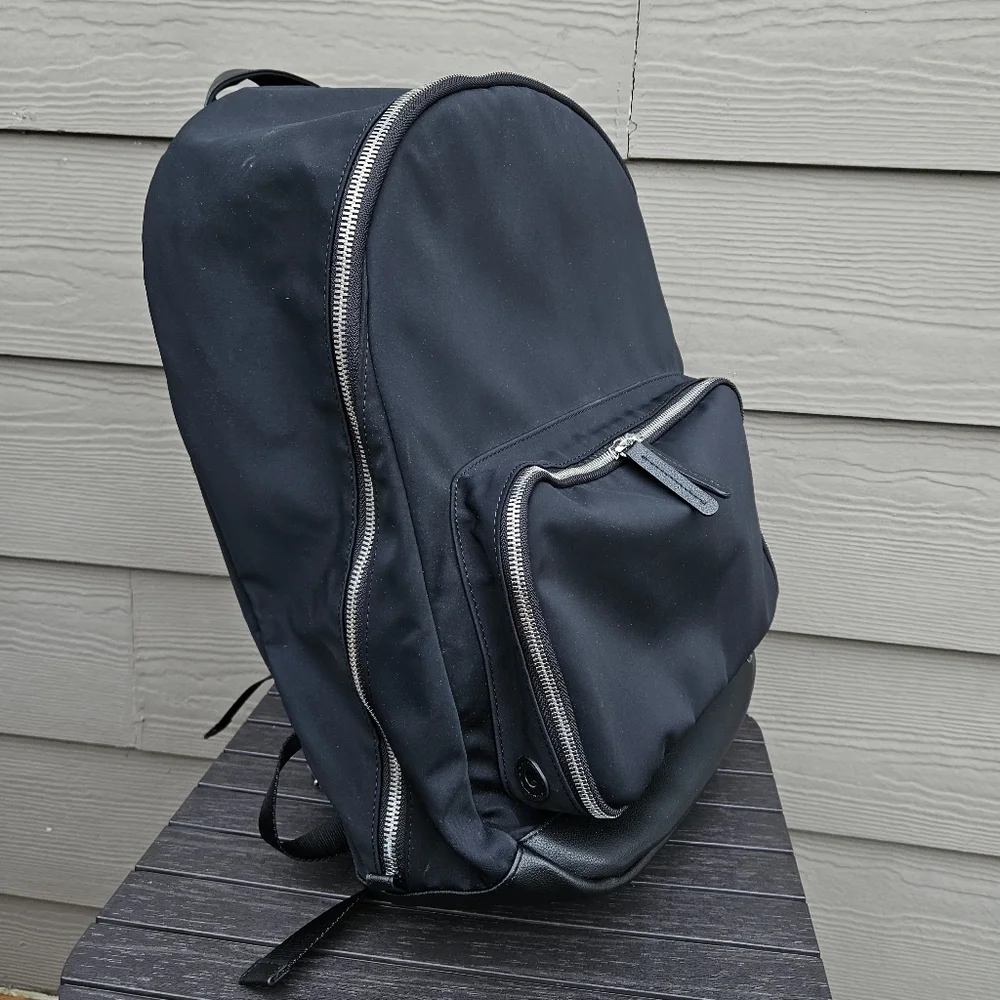Haerfest x Mercedes Benz Limited Edition Black Nylon Vegan Leather Backpack Bag